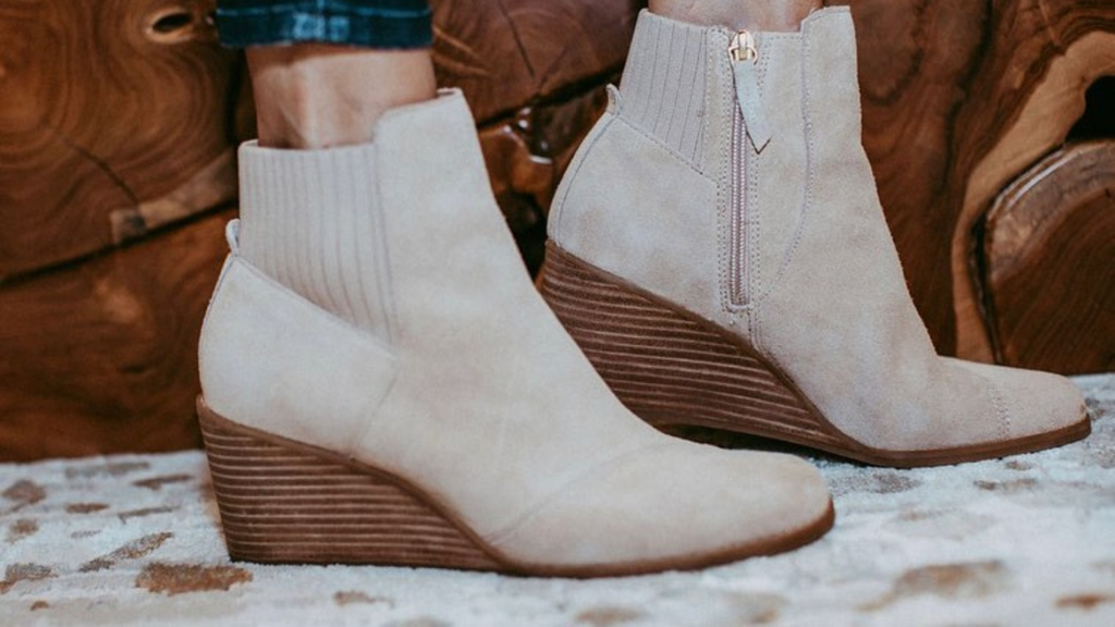 Lucky brand yoniana wedge on sale bootie