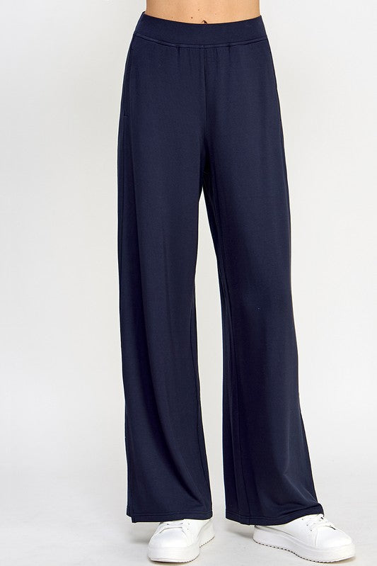 French Terry Wide Leg Pants