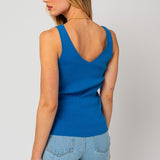 Sleevless Ribbed Sweater Tank