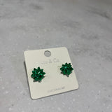 Christmas Bow Stud Earrings