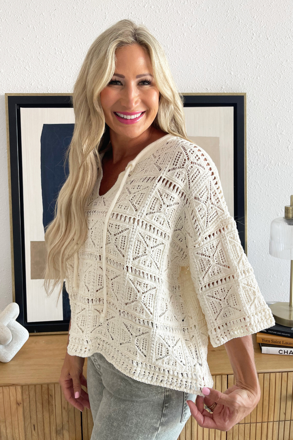 Crochet Knit Top