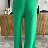 Side Slit Wide Leg Pants