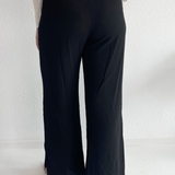 Side Slit Wide Leg Pants