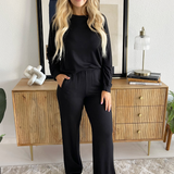 French Terry Wide Leg Pants