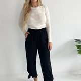 Side Slit Wide Leg Pants