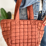 Dreamer Quilted Puffer Tote