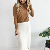 Cotton Crochet Knit Skirt