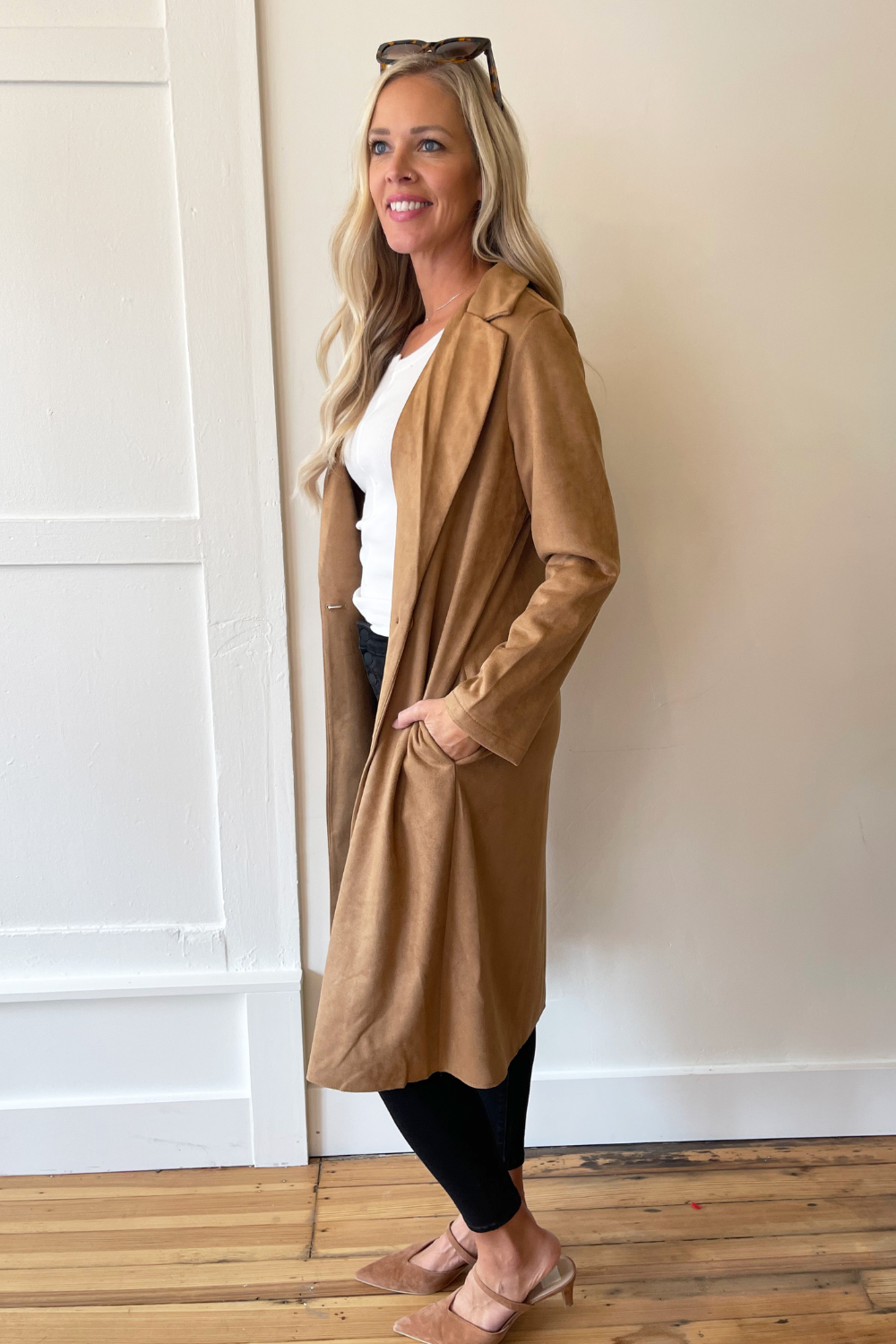 Long Suede Coat