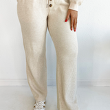 Soft Waffle Fabric Pants