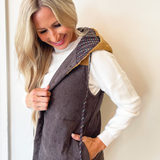 Contrast Puffer Vest