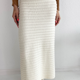 Cotton Crochet Knit Skirt