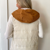 Contrast Puffer Vest