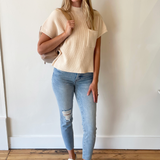 Short Sleeve Knit Top