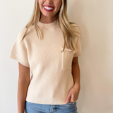 Short Sleeve Knit Top