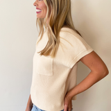 Short Sleeve Knit Top