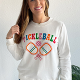 Pickleball Print Sweatshirt