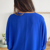 Pintuck Detail V-Neck Blouse