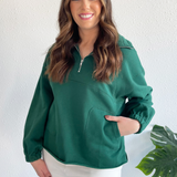 Oversized Half-Zip Sweatshirt