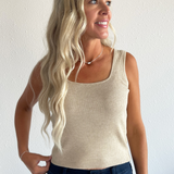 Square Neck Sweater Tank