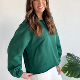 Oversized Half-Zip Sweatshirt