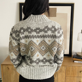 Fair Isle Mock Neck Sweater