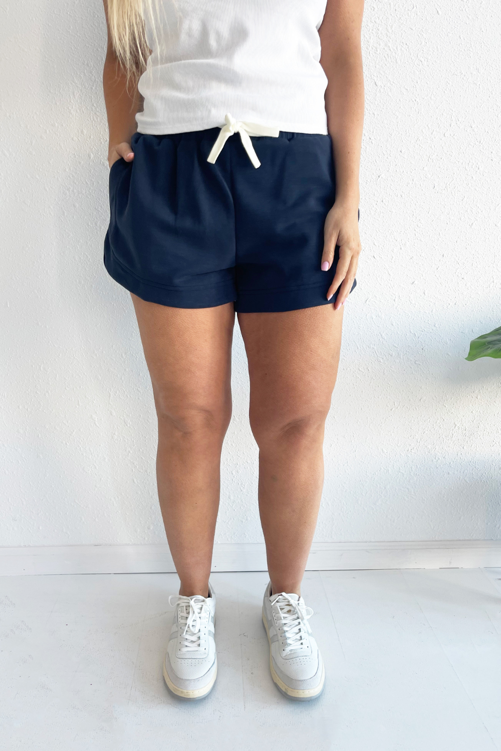 Elastic Waistband Lounge Shorts