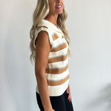 Multi-Color Striped Sweater Vest