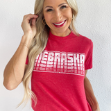 Nebraska Retro Stack Tee