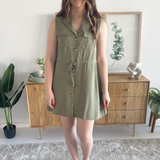 Utility Tie Shirt Dress