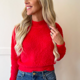 Textured Crew Neck Sweater