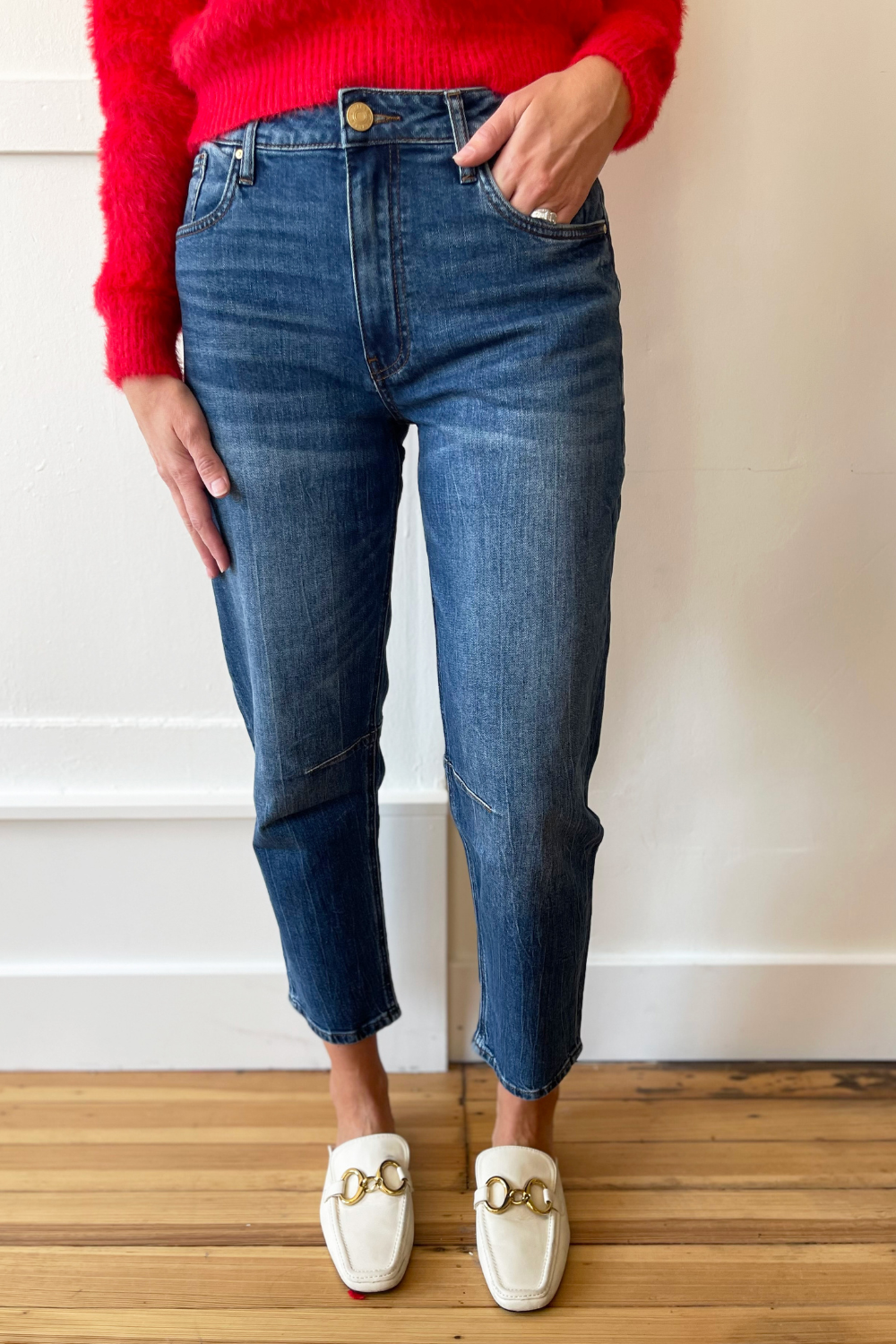 Ashley High Rise Slouchy Barrel Straight Leg