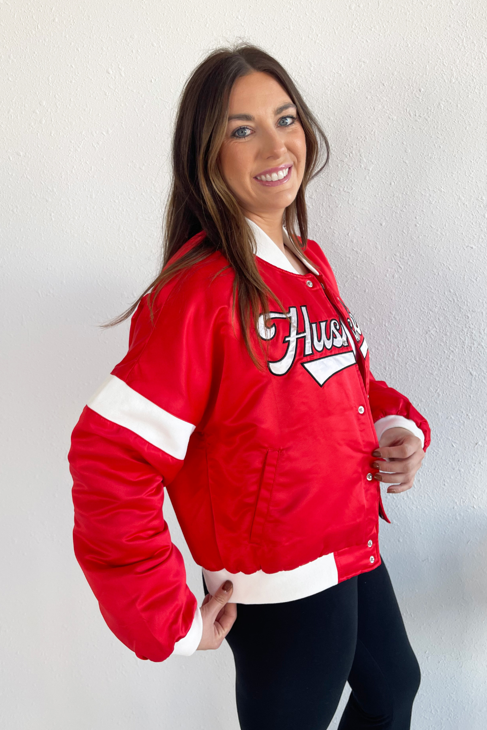 Husker Swipe Varsity Jacket