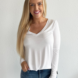 Sammie V-Neck Long Sleeve Top