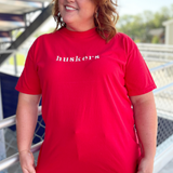 Huskers Embroidered Tee