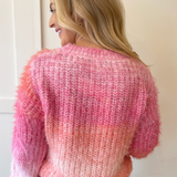 Tie-Dye Cable Knit Sweater