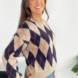 Argyle Sweater Top