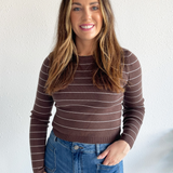 Pin Stripe Sweater Top