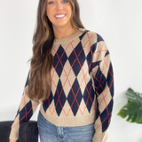 Argyle Sweater Top