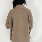 Soft Brushed Jersey Cocoon Cardigan