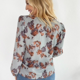 Floral Printed Long Sleeve Top