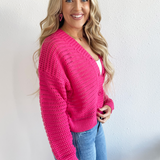 Eyelet Sweater Cardigan