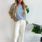 Colorblock Striped Sweater