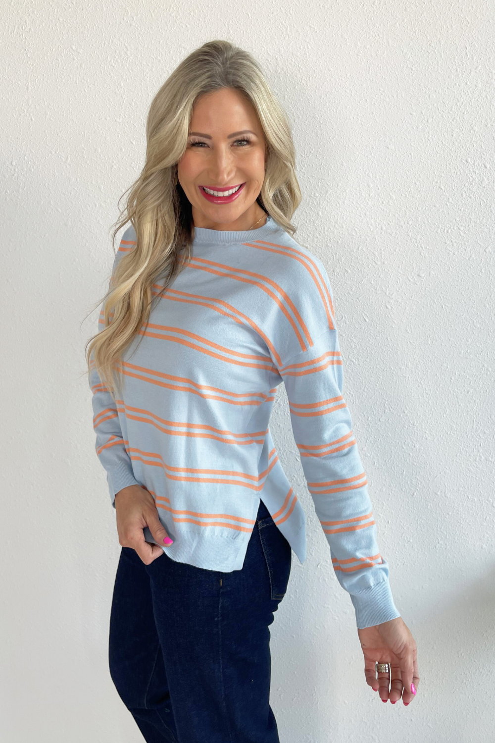 Striped Lightweight Sweater