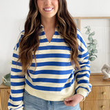 Collared Terry Knit Top