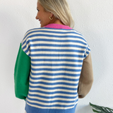 Colorblock Striped Sweater