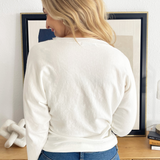 Dolman Sleeve Wide Crew Neck Sweater