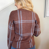 Plaid Jacquard Sweater