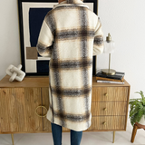 Large Scale Check Oversized Coat