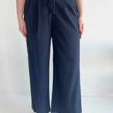 Pinstripe Pleated Tailored Pant