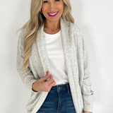 Soft Brushed Jersey Cocoon Cardigan